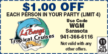 Special Coupon Offer for LeBarge Tropical Cruises